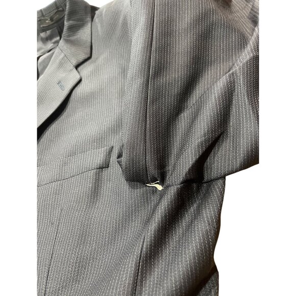 DKNY Mens Pinstripe Wool Blazer 2-Button Lining Bloomingdales DH18 - Picture 9 of 11